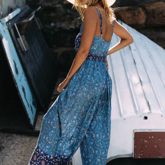 Jaase Boho Paisley Floral Jumpsuit - Picture 2 of 4